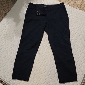 Patterned LOFT ankle dress pants